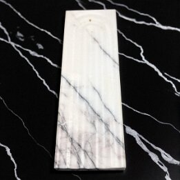White Marble Incense Holder – Natural Stone Aromatherapy Decor null