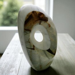 Continuum Void – Abstract Marble Sculpture null