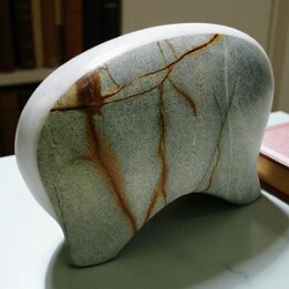 Graceful Gait Sentinel – Abstract Marble Sculpture null