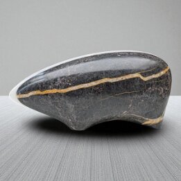 Handcrafted Marble Badger Figurine – Natural Stone Animal Sculpture null