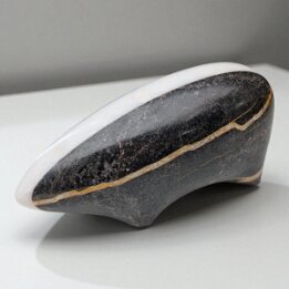 Handcrafted Marble Badger Figurine – Natural Stone Animal Sculpture null