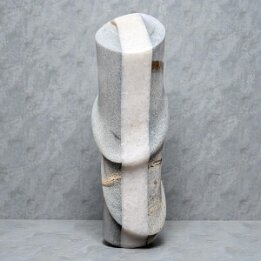 Melted Tower – Tall Abstract Marble Sculpture null
