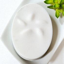 Oval Natural Marble Soap Dish – Luxury Stone Bathroom Accessory null