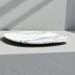 White Marble Jewelry Tray – Luxury Natural Stone Vanity Organizer null